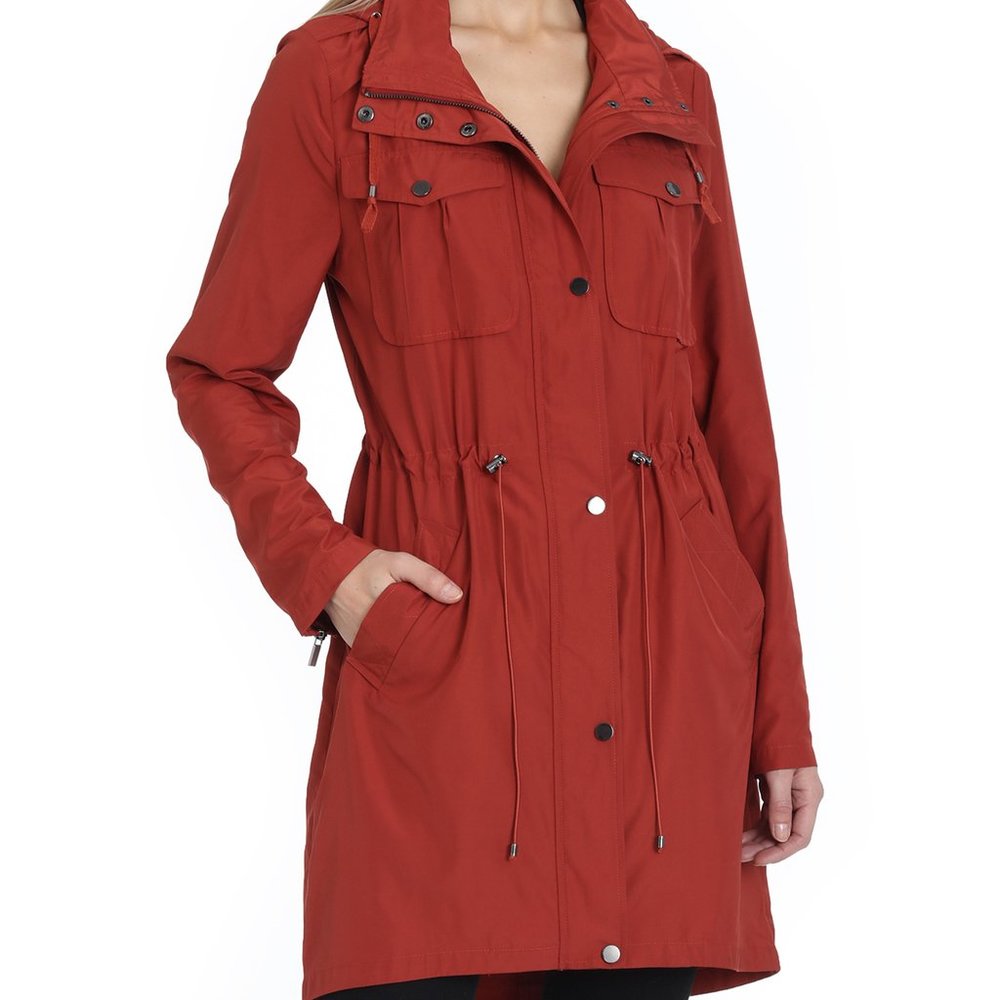 Badgley Mischka Dakota Rain Anorak